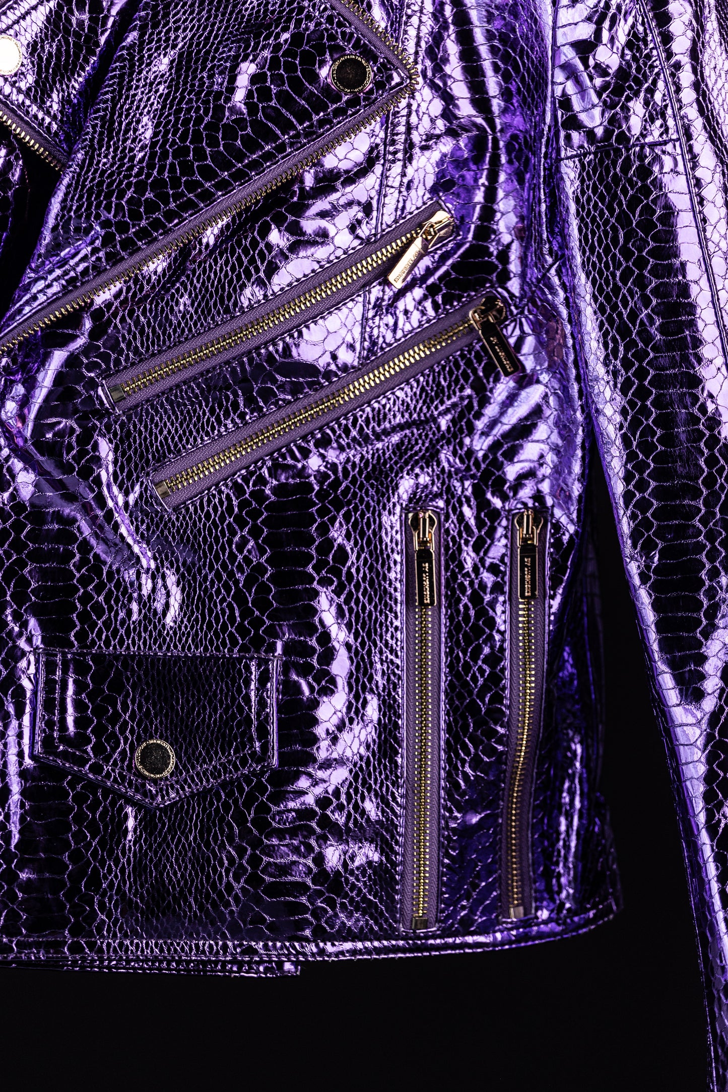 Lex Talio | Plum Purple BIker Jacket