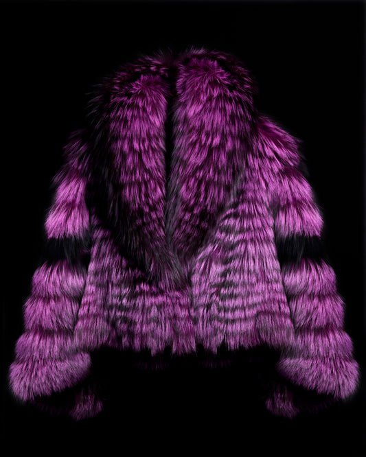 Rushed Purple | Silver Fur Bomber