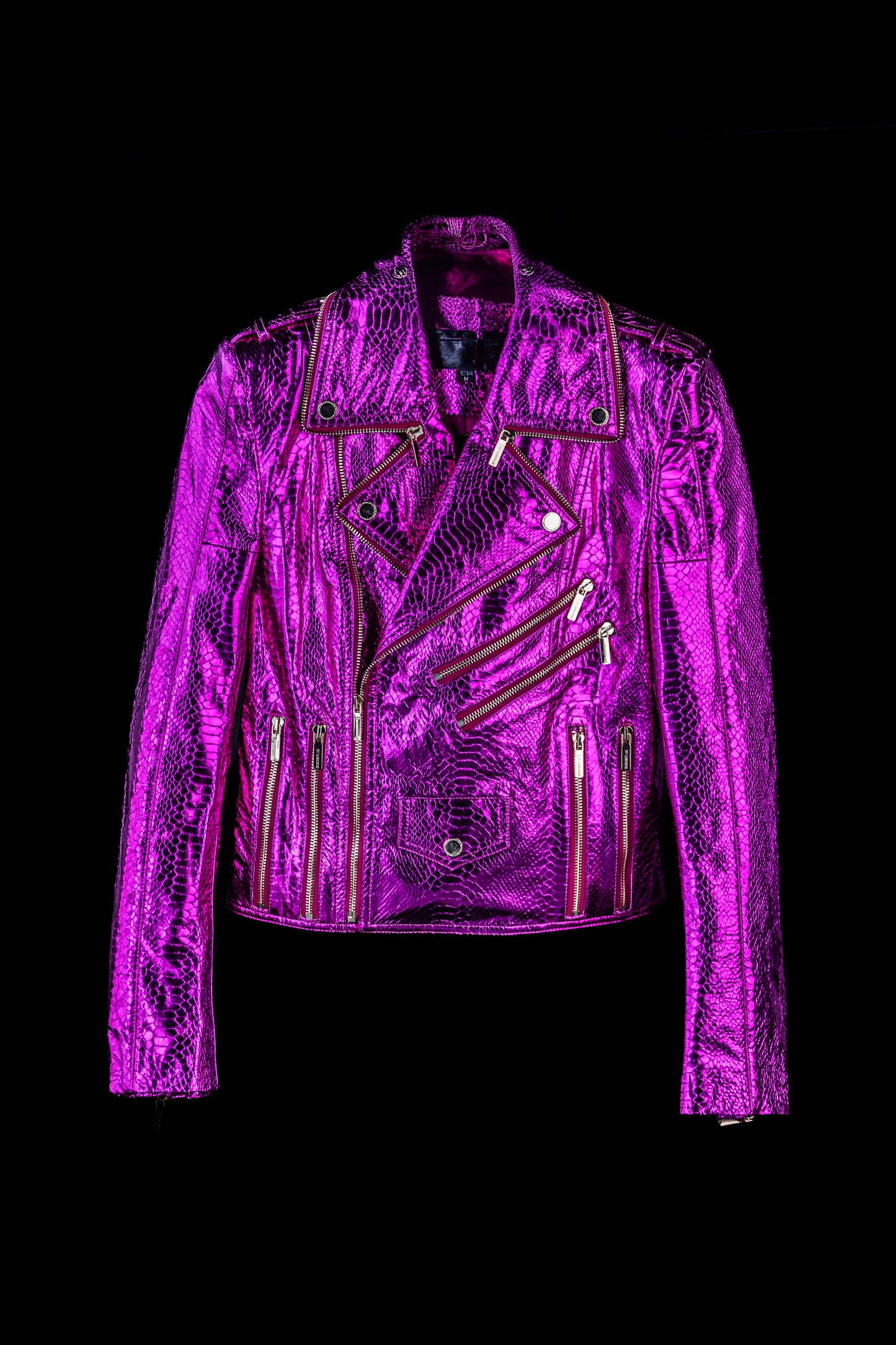 Lex Talio | Fuchsia Biker Jacket