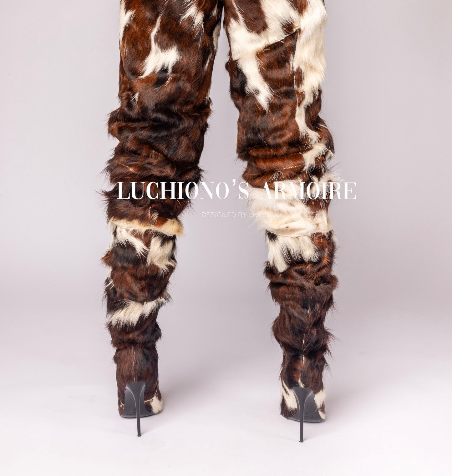 Holy Kow Cowhide Thigh High Boot (Pre-Order)