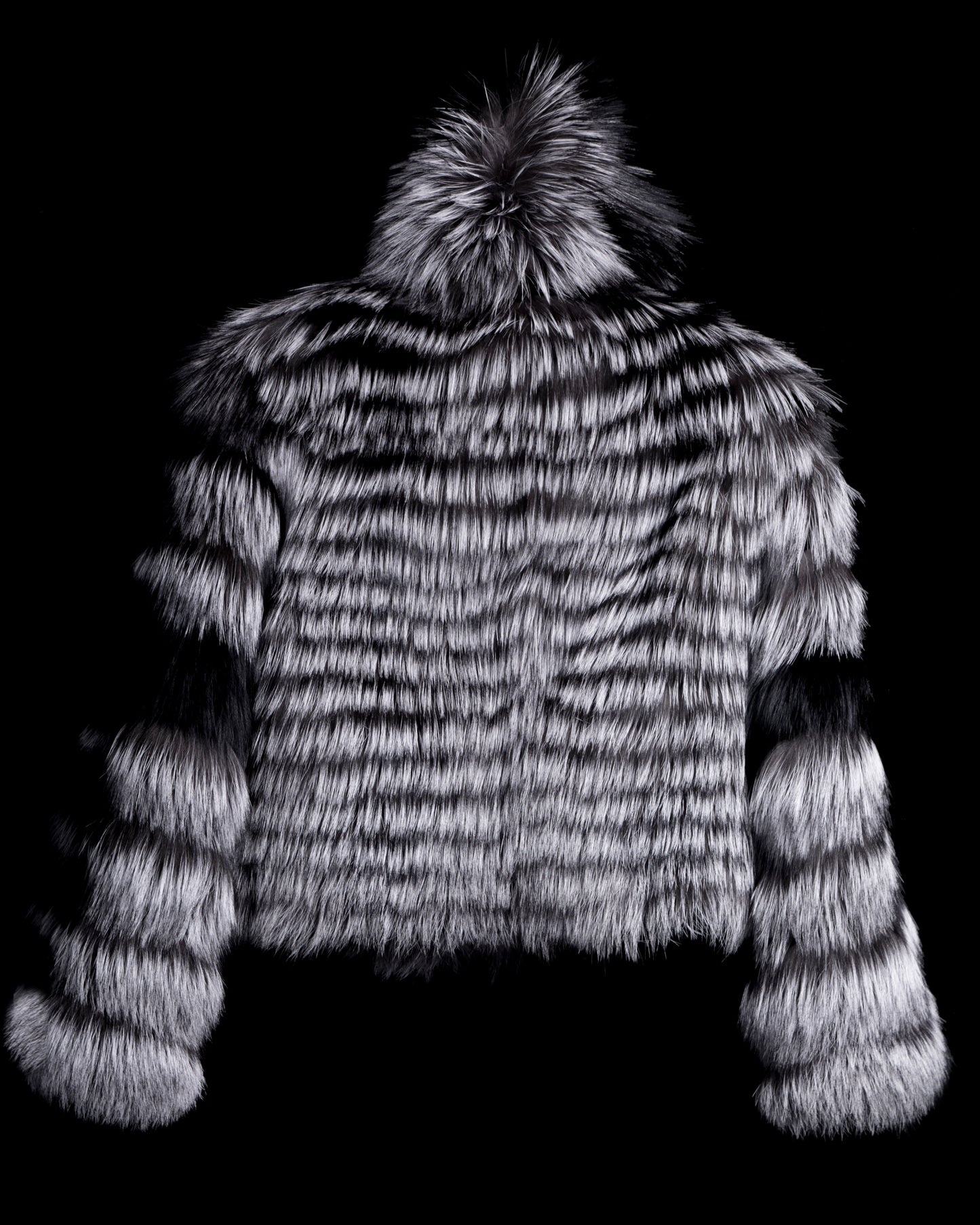 Fine Dime | Natural Silver Fur Bomber