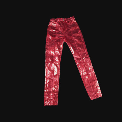 The Lex Talio | Rosso Corsa Python Pants