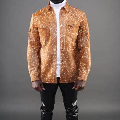 The Dishan Cowhide Leather Shirt